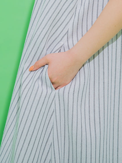 【爽やかでヘルシーな大人ワンピ】バックリボンノースリワンピース《手洗い可能》
