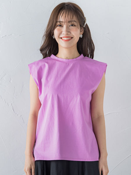 フレンチスリーブカットソー ≪手洗い可能≫