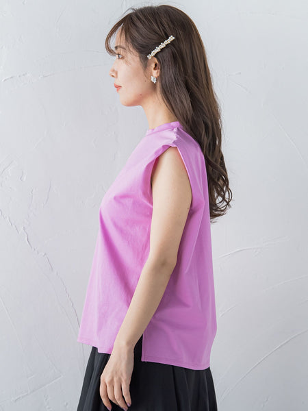 フレンチスリーブカットソー ≪手洗い可能≫