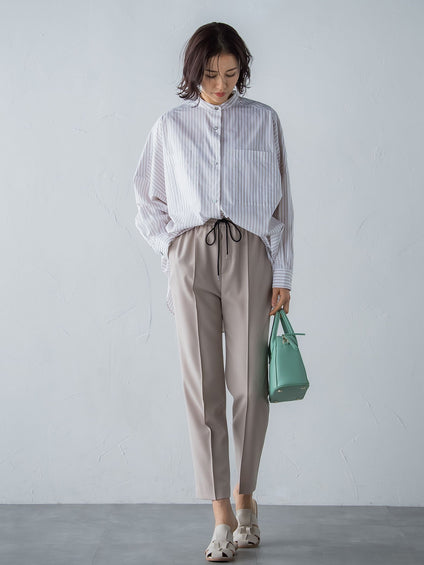 ドロストテーパードパンツ≪洗濯機で洗える≫
