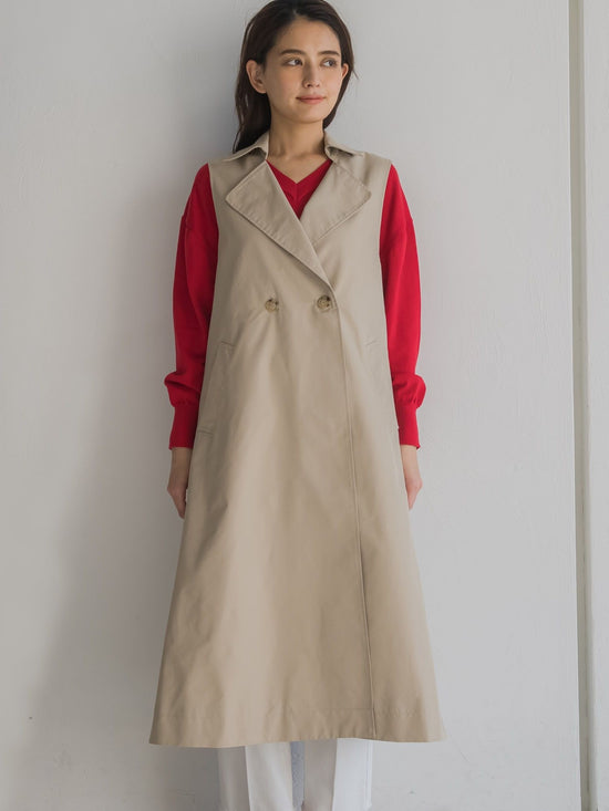 シャンブレー2WAYトレンチコート≪手洗い可能≫