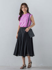 フレンチスリーブカットソー ≪手洗い可能≫