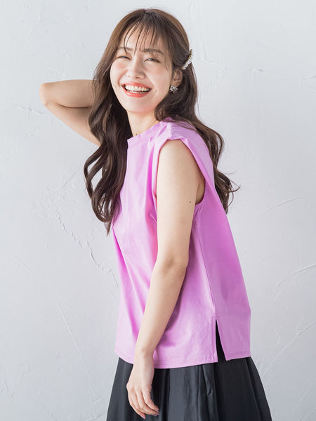 フレンチスリーブカットソー ≪手洗い可能≫