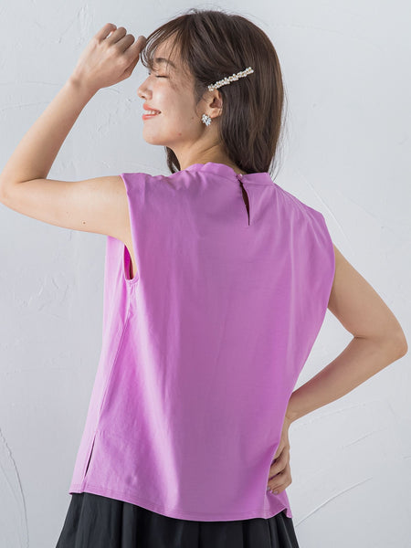 フレンチスリーブカットソー ≪手洗い可能≫