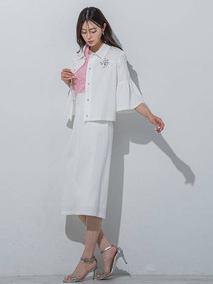 キラキラジュエル付きデニムジャケット