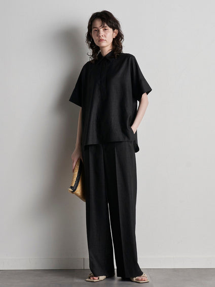 【大きいサイズ】【極】シワになりにくいファージュストレッチパンツ《吸湿速乾/洗濯機で洗える》