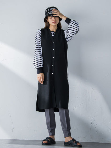 【LOVEFESTA】パフスリーブロングTシャツ≪洗濯機で洗える≫