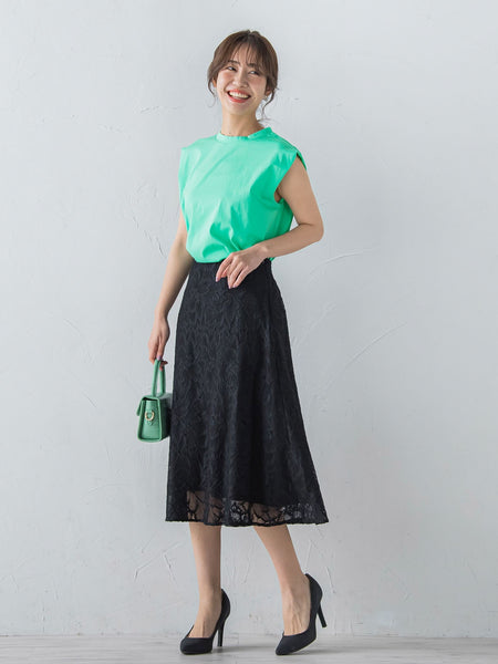 フレンチスリーブカットソー ≪手洗い可能≫