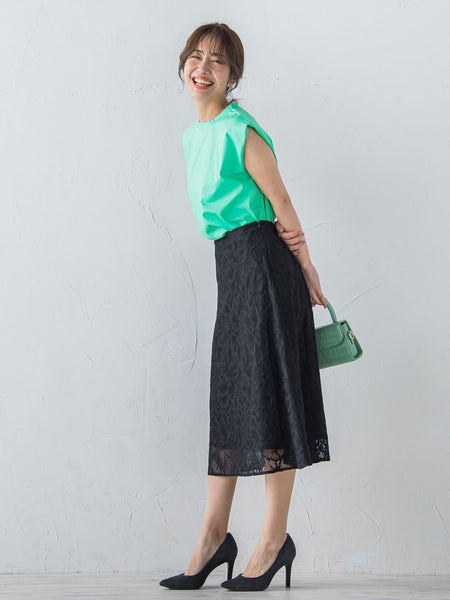 フレンチスリーブカットソー ≪手洗い可能≫