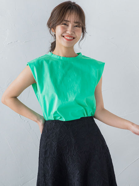 フレンチスリーブカットソー ≪手洗い可能≫