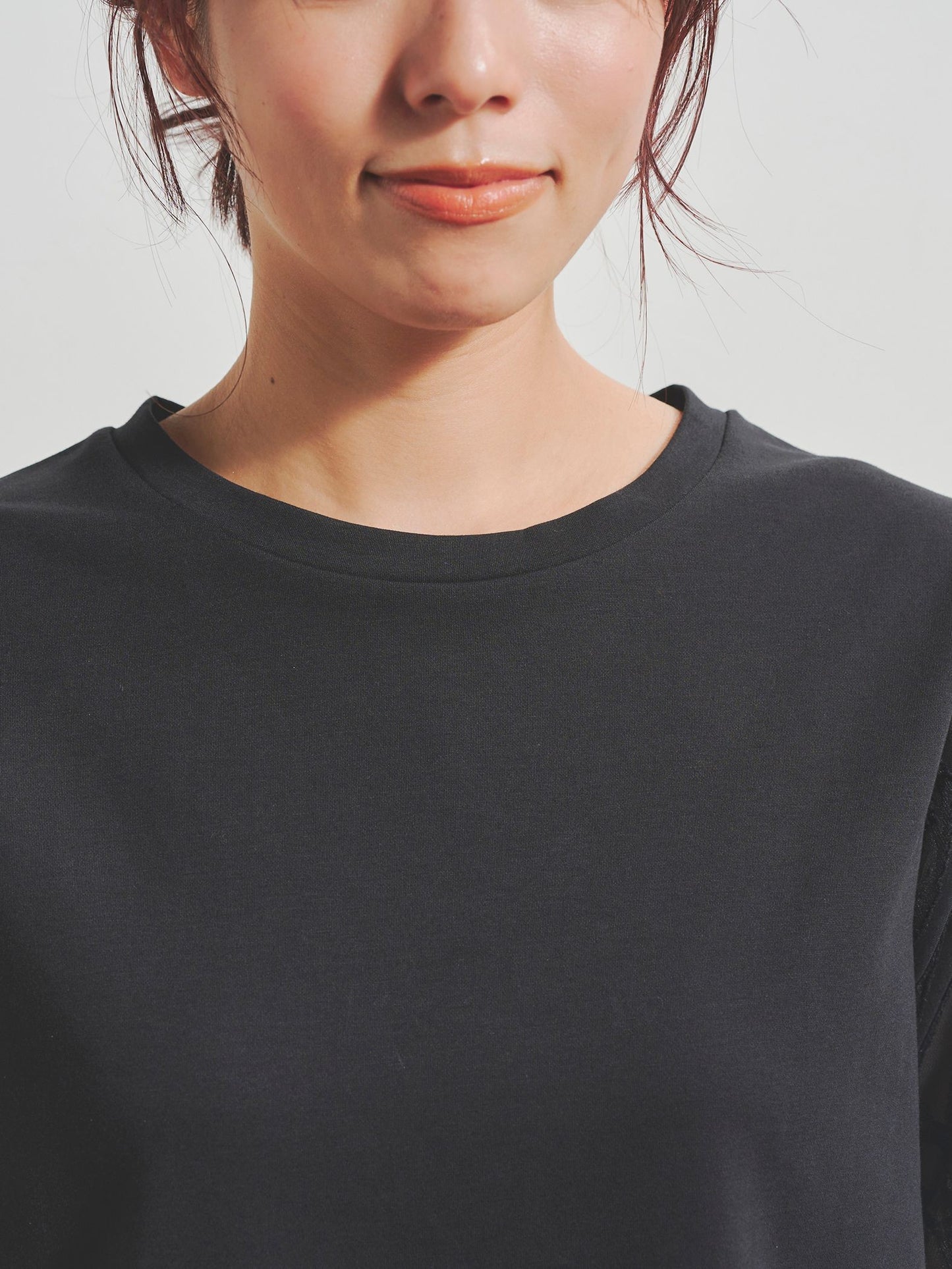 ジャガードバルーン半袖Tシャツ≪手洗い可能≫