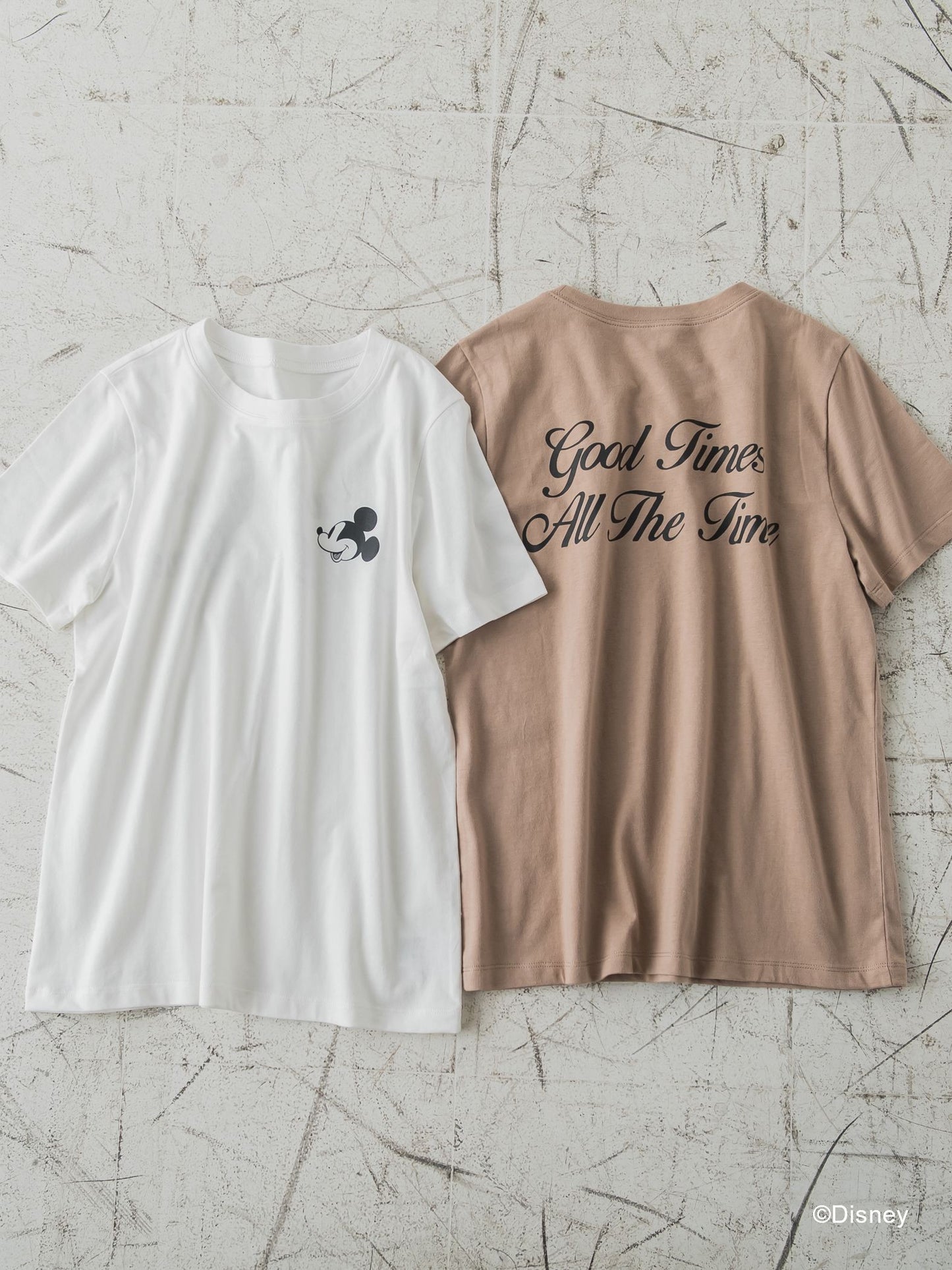 【DISNEY/ディズニー ミッキーマウス】MICKEYコンパクトサイズTシャツ《洗濯機で洗える》