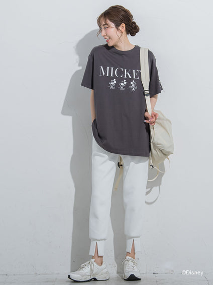 【DISNEY/ディズニー ミッキーマウス】MICKEYオーバーサイズTシャツ《洗濯機で洗える》