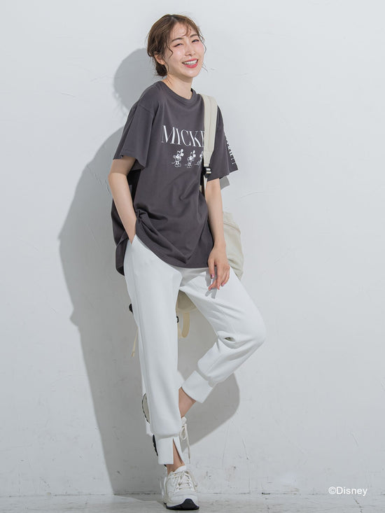【DISNEY/ディズニー ミッキーマウス】MICKEYオーバーサイズTシャツ《洗濯機で洗える》