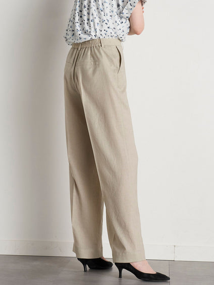 【極】シワになりにくいファージュストレッチパンツ《吸湿速乾/洗濯機で洗える》