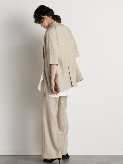 【極】シワになりにくいファージュストレッチパンツ《吸湿速乾/洗濯機で洗える》