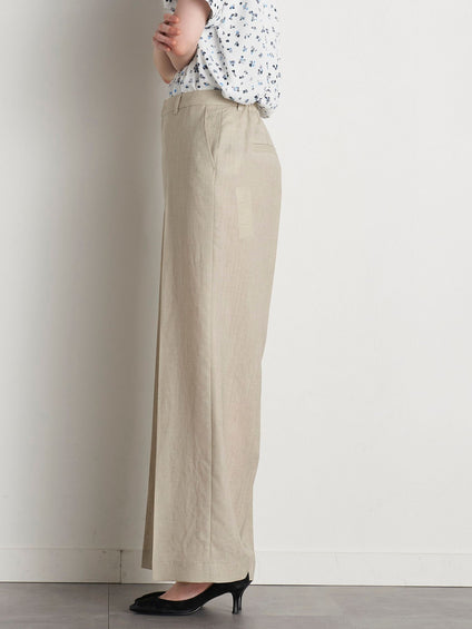 【極】シワになりにくいファージュストレッチパンツ《吸湿速乾/洗濯機で洗える》
