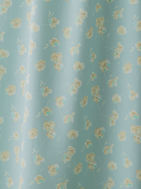 小花柄シアーワンピース ≪洗濯機で洗える≫