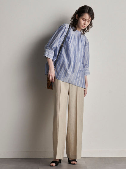 【大きいサイズ】【極】シワになりにくいファージュストレッチパンツ《吸湿速乾/洗濯機で洗える》