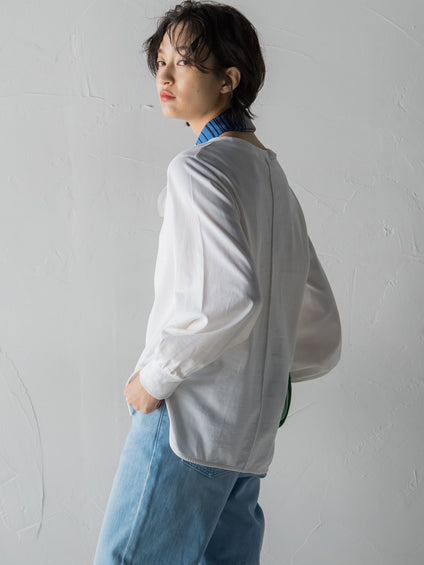 【LOVEFESTA】パフスリーブロングTシャツ≪洗濯機で洗える≫