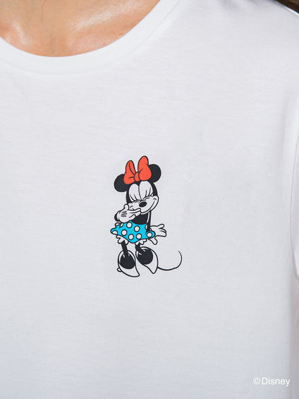 【BIOGRACE】ミニーマウスTシャツ 《VINTAGE CHARACTER ART/洗濯機で洗える》