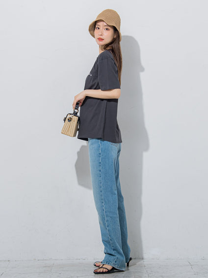 【夏のストリートファッション】レモネードプリントTシャツ《洗濯機で洗える》