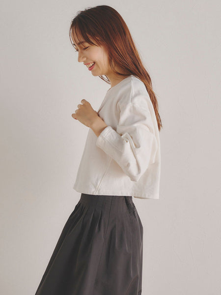 コンパクトミニ裏毛プルオーバー≪洗濯機で洗える≫