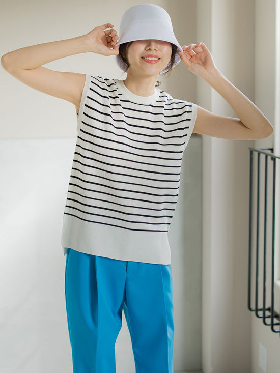 【ビッキー定番/新色登場！これからの夏に大活躍】麻タッチプルオーバー《手洗い可能》