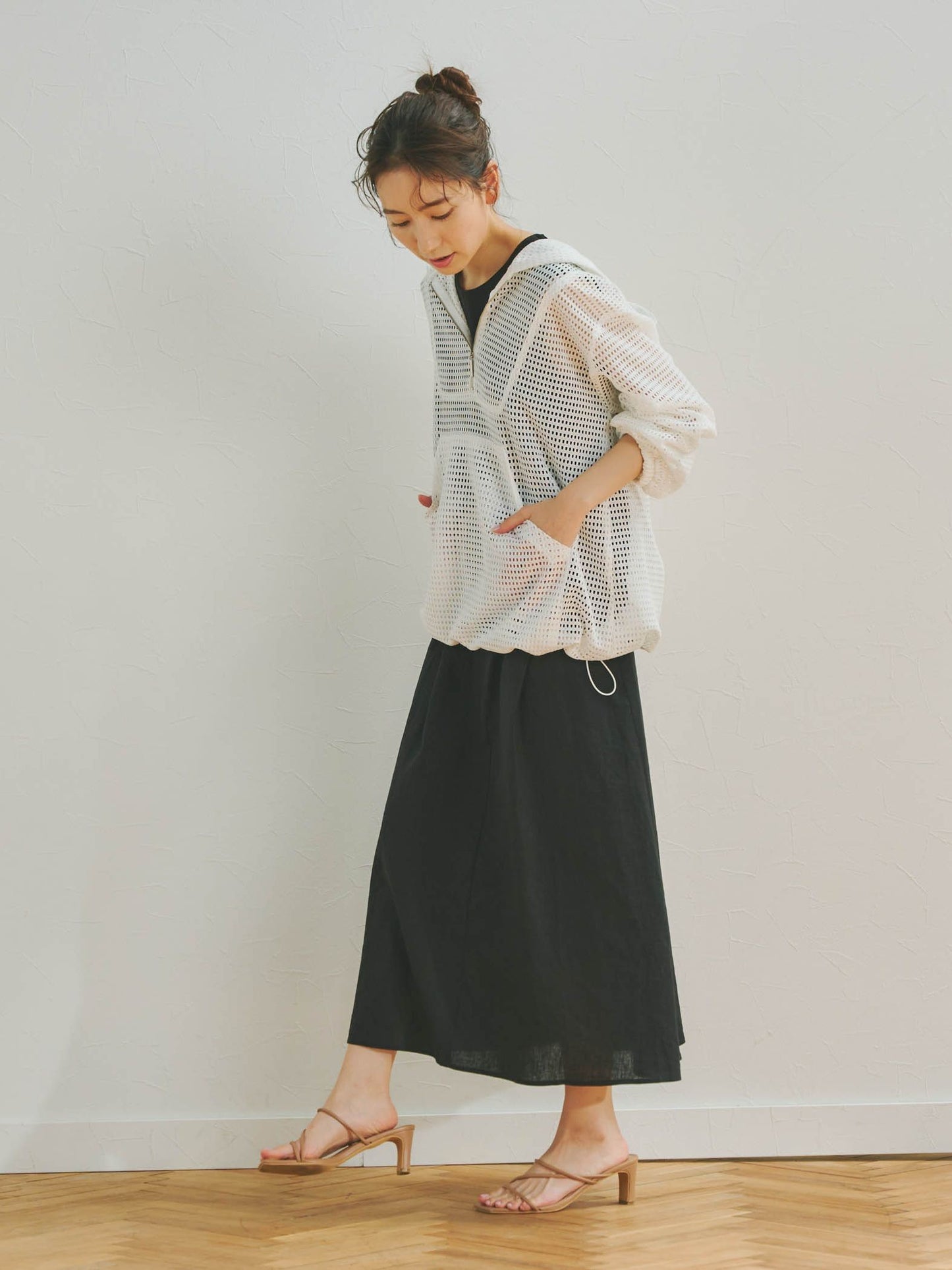 メッシュアノラックシャツ