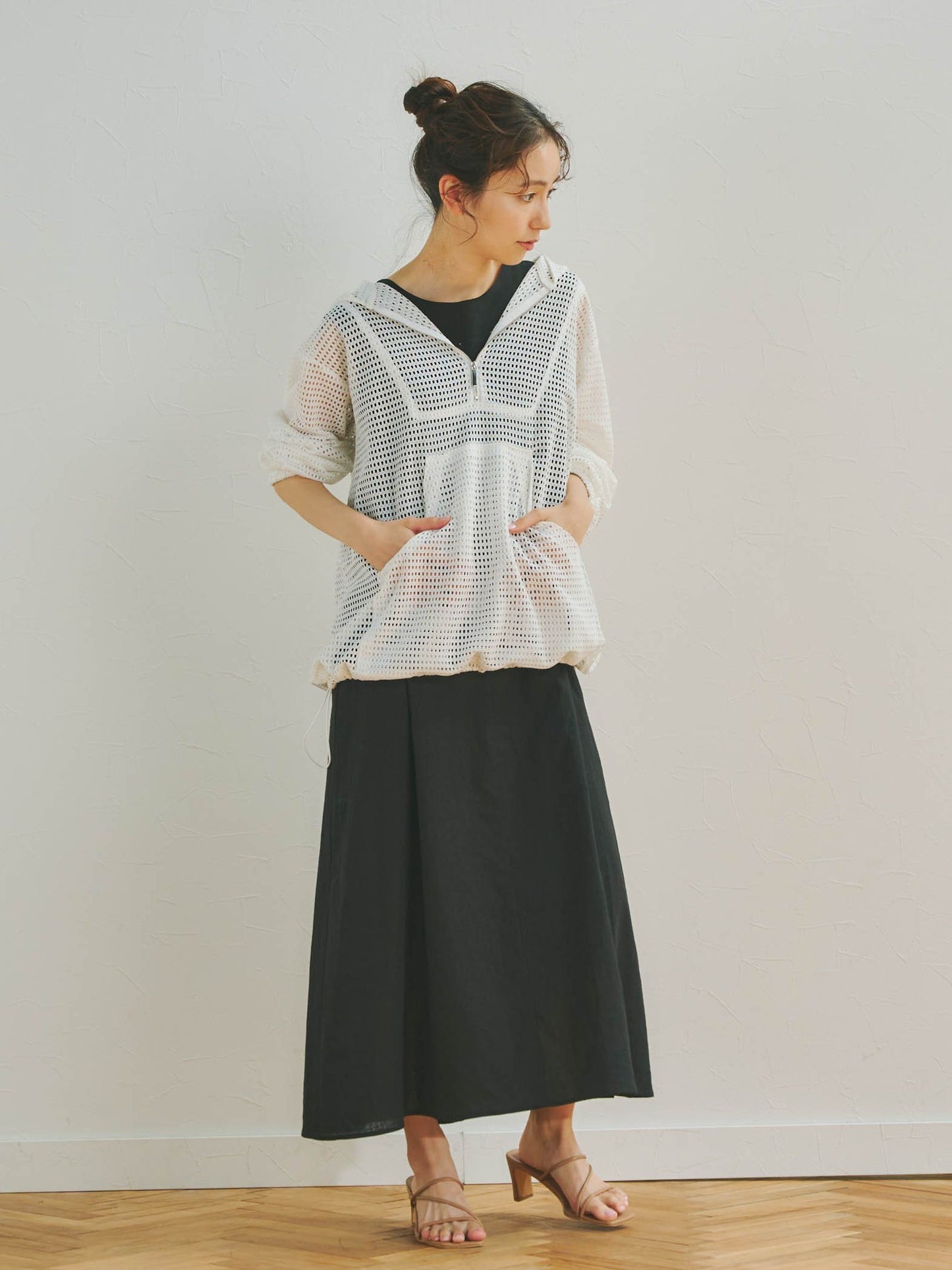 メッシュアノラックシャツ