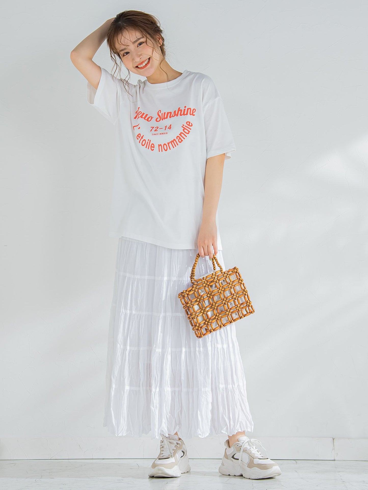 【カフェ風のロゴが可愛い】カフェロゴTシャツ《洗濯機で洗える》
