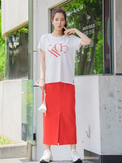 【大人も取り入れやすい1枚】ロゴTシャツ《洗濯機で洗える》