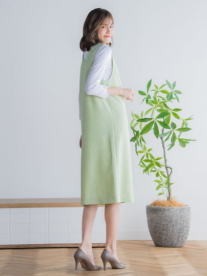 パール付きクルーネックプルオーバー ≪手洗い可能≫