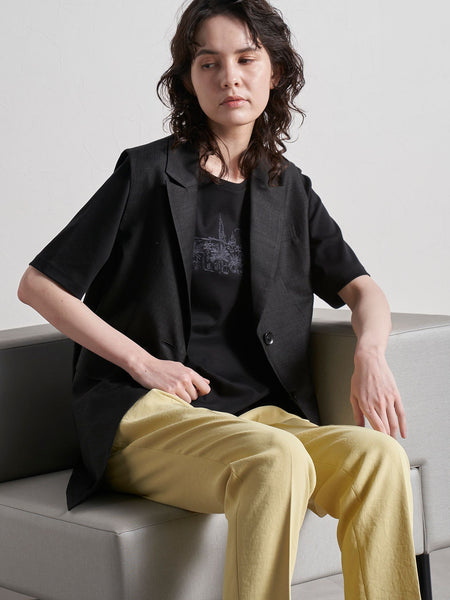【極】シワになりにくいファージュストレッチジレジャケット《吸湿速乾/洗濯機で洗える》