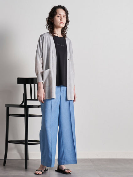 【大きいサイズ】【極】シワになりにくいファージュストレッチパンツ《吸湿速乾/洗濯機で洗える》
