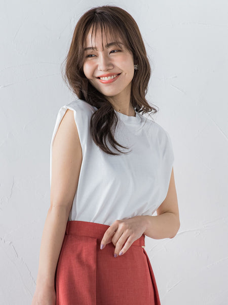 フレンチスリーブカットソー ≪手洗い可能≫