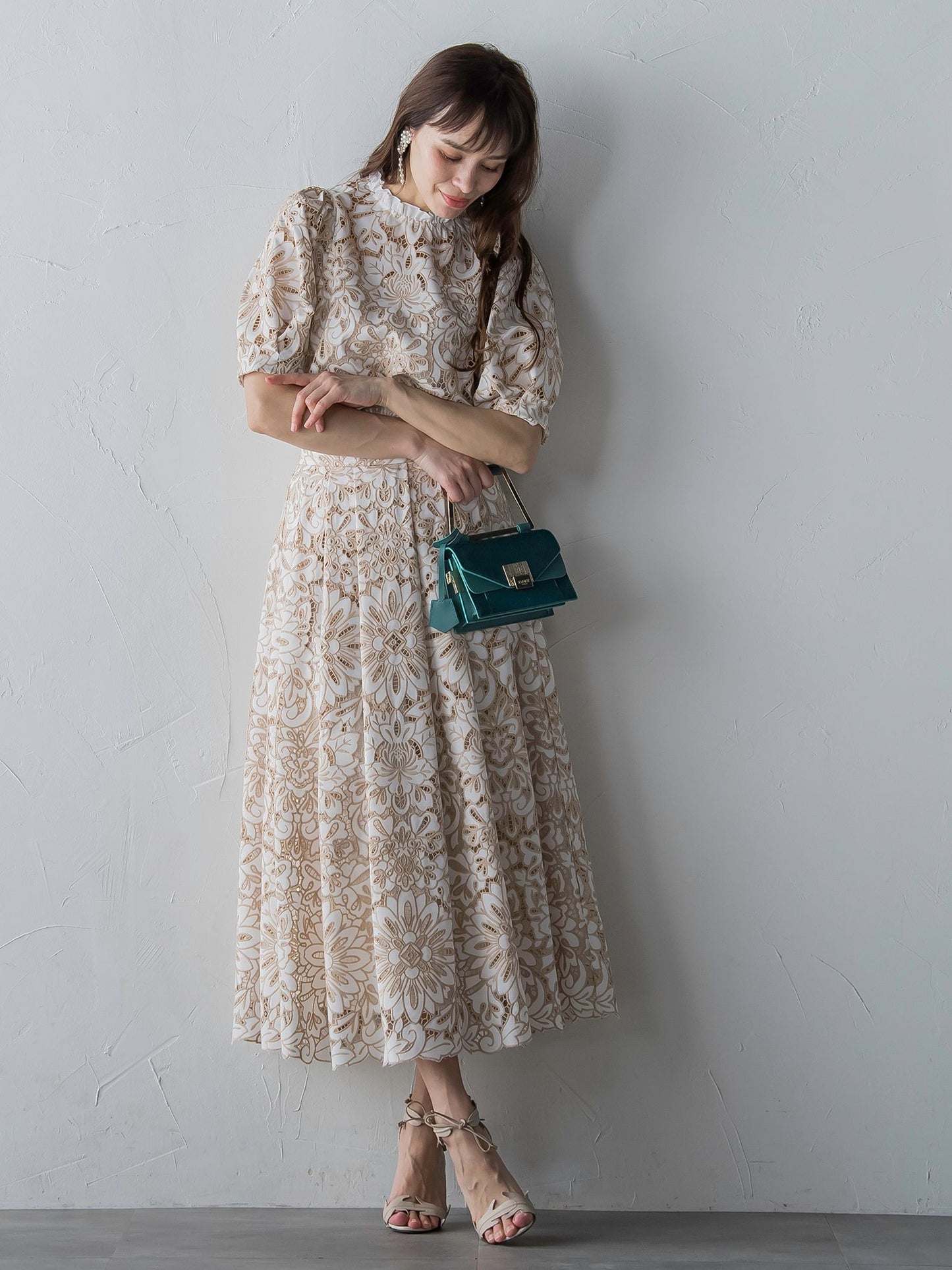 クロスレース刺繍ブラウス≪セットアップ対応≫ | Viaggio Blu 
