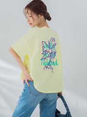 【畔勝遥さんコラボ商品】Palm treeイラストTシャツ《洗濯機で洗える》