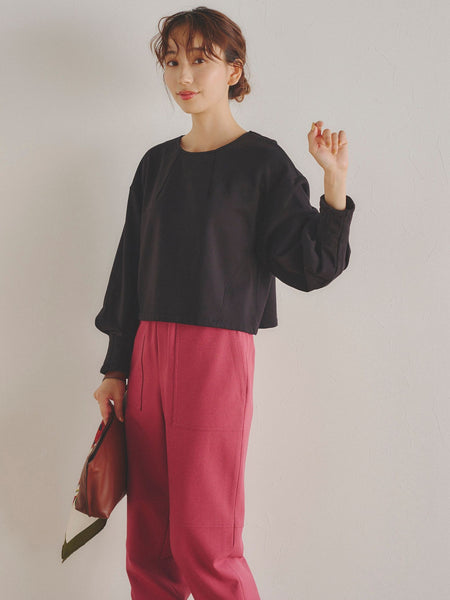 コンパクトミニ裏毛プルオーバー≪洗濯機で洗える≫