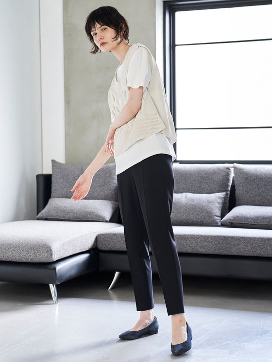 【大きいサイズ】【極】センタープレスがとれないパンツ≪洗濯機で洗える≫