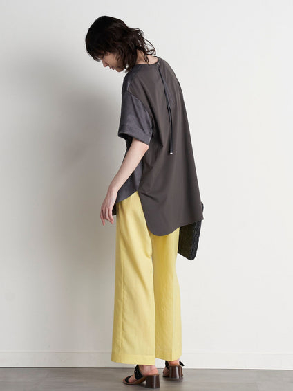 【大きいサイズ】【極】シワになりにくいファージュストレッチパンツ《吸湿速乾/洗濯機で洗える》