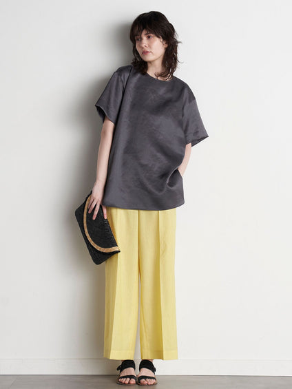 【大きいサイズ】【極】シワになりにくいファージュストレッチパンツ《吸湿速乾/洗濯機で洗える》