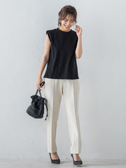 フレンチスリーブカットソー ≪手洗い可能≫