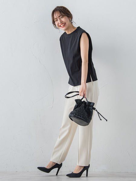 フレンチスリーブカットソー ≪手洗い可能≫