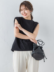 フレンチスリーブカットソー ≪手洗い可能≫