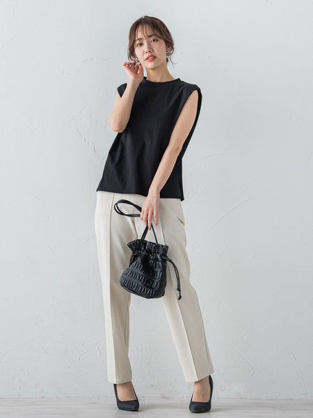 フレンチスリーブカットソー ≪手洗い可能≫