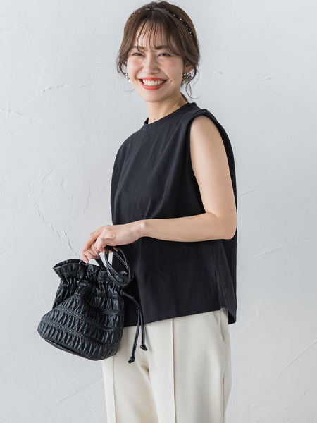 フレンチスリーブカットソー ≪手洗い可能≫