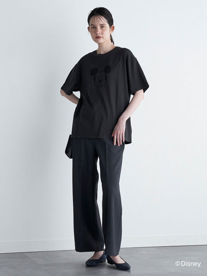 【BIOGRACE】ミッキーマウスTシャツ≪クローズアイ/洗濯機で洗える≫