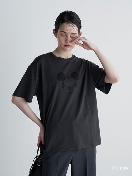 【BIOGRACE】ミッキーマウスTシャツ≪クローズアイ/洗濯機で洗える≫
