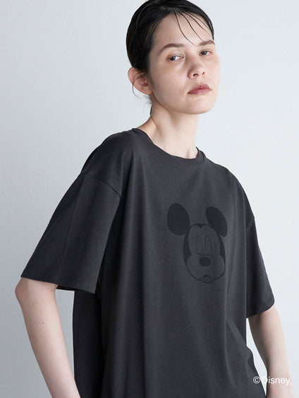 【BIOGRACE】ミッキーマウスTシャツ≪クローズアイ/洗濯機で洗える≫